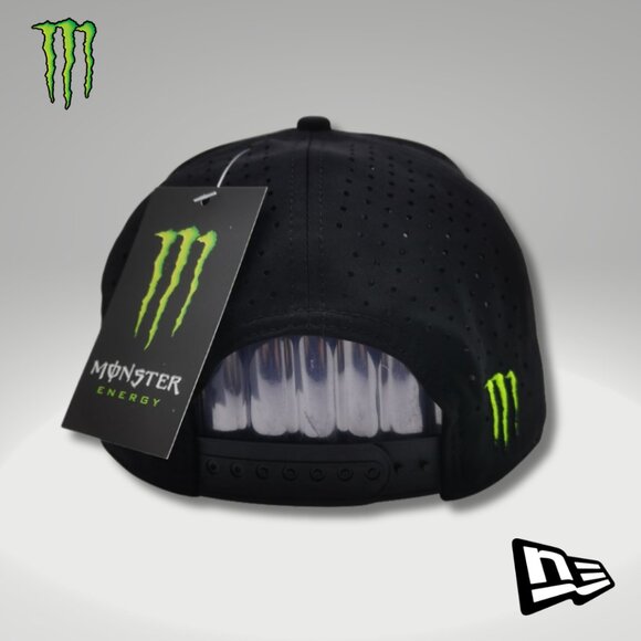 Hat Snapback New Era Kawasaki Black Ventilated Adjustable Box & Sticker - Picture 2 of 5